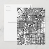 エドモントン カナダ 都市地図 ポストカード (正面/裏面)