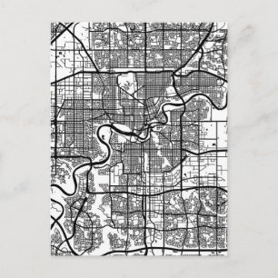 エドモントン カナダ 都市地図 ポストカード