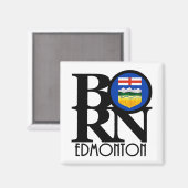 エドモント生まれンアルバータ マグネット (正面/裏面)