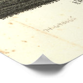 エドモンドオクラホマ1891アンティークパノラママップ ポスター (角)