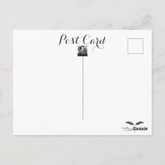 エドモンド・スペンザー詩の引用文 ポストカード (裏面)