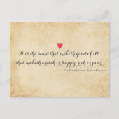 エドモンド・スペンザー詩の引用文 ポストカード (正面)