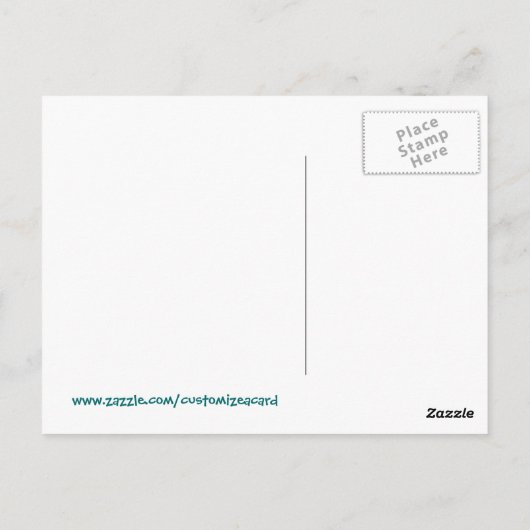 エドモンド・ダラックがエドガー・アラン・ポーを描く ポストカード (裏面)