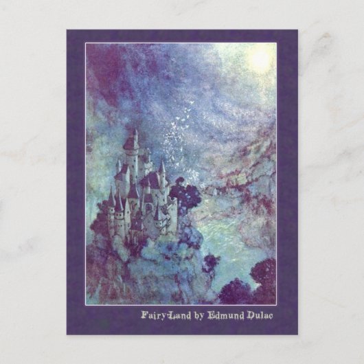 エドモンド・ダラックがエドガー・アラン・ポーを描く ポストカード (正面)