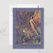 エドモンド・ダラックがエドガー・アラン・ポーを描く ポストカード (正面/裏面)