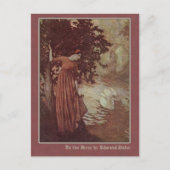 エドモンド・ダラックがエドガー・アラン・ポーを描く ポストカード (正面)