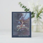 エドモンド・ダラックがエドガー・アラン・ポーを描く ポストカード (スタンド正面)