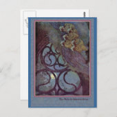 エドモンド・ダラックがエドガー・アラン・ポーを描く ポストカード (正面/裏面)