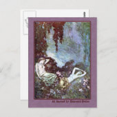 エドモンド・ダラックがエドガー・アラン・ポーを描く ポストカード (正面/裏面)