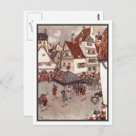 エドモンド・ダラックによる天皇陛下の新しい衣服 ポストカード (正面/裏面)