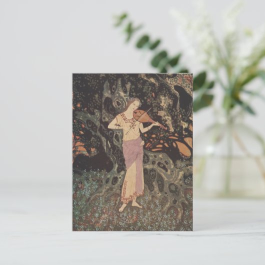 エドモンド・ダラックによる森のバイオリンの囁き ポストカード (スタンド正面)