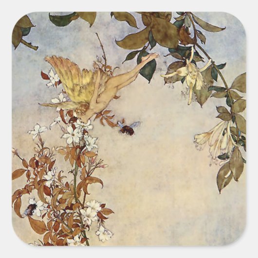 エドモンド・ダラック著「アリエルとビー」 スクエアシール (正面)