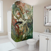 エドモンド・ダラック著「人魚の王」 シャワーカーテン (インサイチュ)