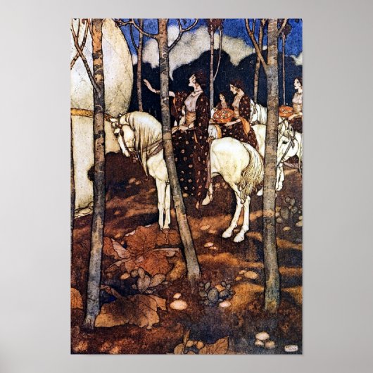 エドモンド・ダラック・ポスター『白い馬の乙女』 ポスター (正面)