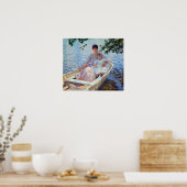 エドモンド・チャールズ・タルベル母と子どもがボートに乗る ポスター (キッチン)