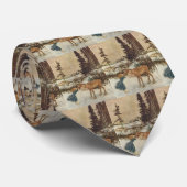 エドモンド・デュラックによるヴィンテージの「ゲルダと鹿」 ネクタイ (ロール)