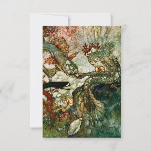 エドモンド・デュラックの「人魚の王」 サンキューカード (正面)