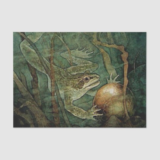 エドモンド・デュ「カエルの王子と金の玉」 薄葉紙 (正面)