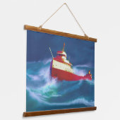 エドモンド・フィッツジェラルドの残骸 吊り下げ型タペストリー (傾斜あり)