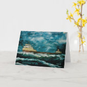 エドモンド・フィッツジェラルド1996と文字 カード (黄色い花)