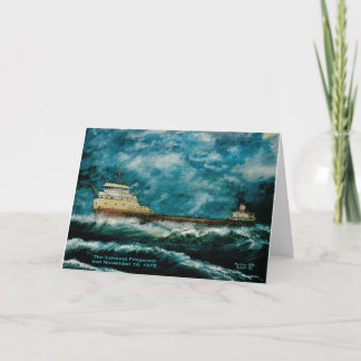 エドモンド・フィッツジェラルド1996と文字 カード