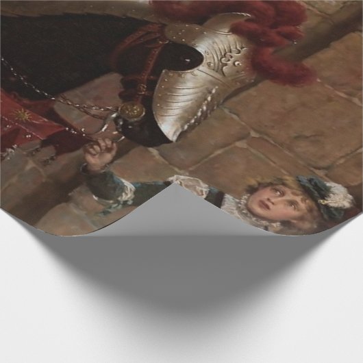 エドモンド・ブレア・レイトンの「消えた」 ラッピングペーパー (角)