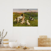 エドモンド・ヘンリー・オストハウスによるセッターとパップ ポスター (キッチン)