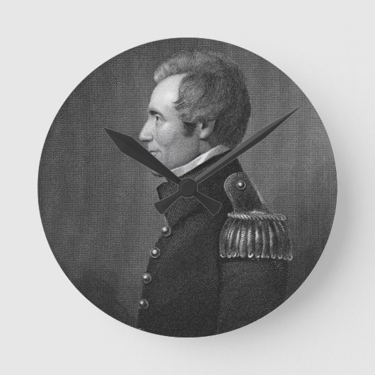 エドモ専攻のンド・ペンデルトン・ゲインズ将軍(1777年~1849年) ラウンド壁時計 (正面)