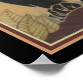 エドルディアールデコブラックパンサープリント16 x 20 ポスター (角)