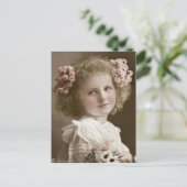 エドワビクトリアンルディアンセピア手彩色葉書17 ポストカード (スタンド正面)