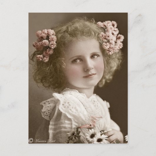 エドワビクトリアンルディアンセピア手彩色葉書17 ポストカード (正面)