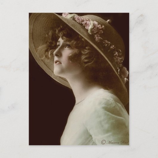 エドワビクトリアンーディアンセピア手彩色はがき2 ポストカード (正面)