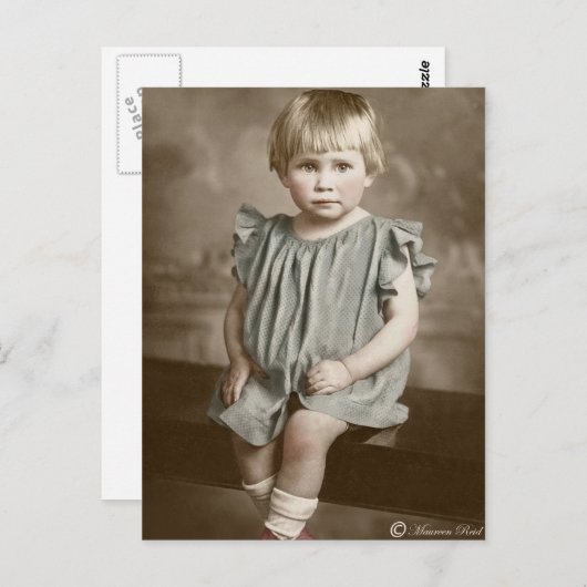 エドワビクトリアンーディアンセピア手彩色葉書12 ポストカード (正面/裏面)