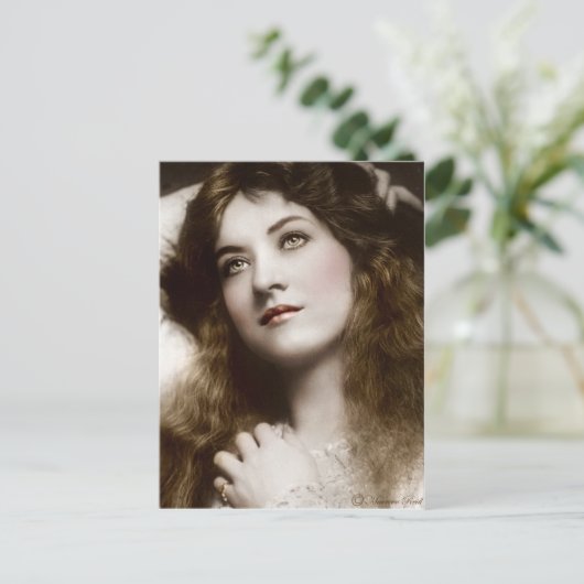 エドワビクトリアンーディアンセピア手彩色葉書13 ポストカード (スタンド正面)