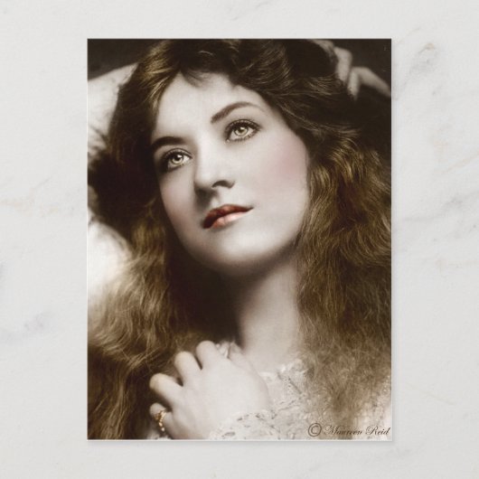 エドワビクトリアンーディアンセピア手彩色葉書13 ポストカード (正面)