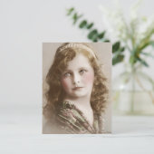 エドワビクトリアンーディアンセピア手彩色葉書14 ポストカード (スタンド正面)