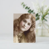 エドワビクトリアンーディアンセピア手彩色葉書15 ポストカード (スタンド正面)