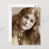 エドワビクトリアンーディアンセピア手彩色葉書15 ポストカード (正面/裏面)