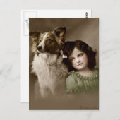 エドワビクトリアンーディアンセピア手彩色葉書16 ポストカード (正面/裏面)