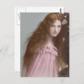 エドワビクトリアンーディアンセピア手彩色葉書1 ポストカード (正面/裏面)