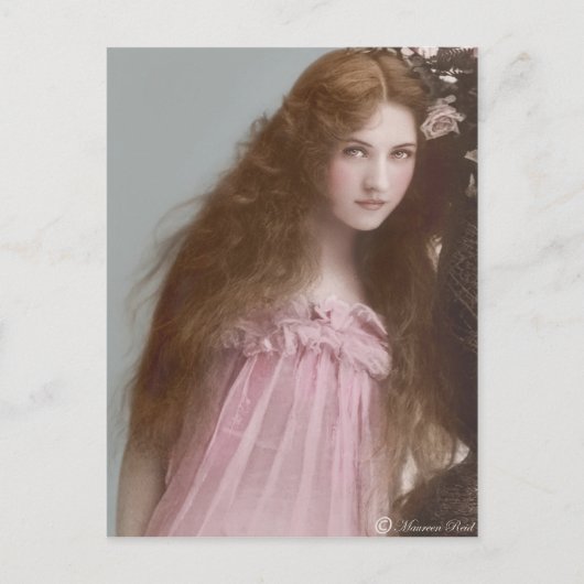 エドワビクトリアンーディアンセピア手彩色葉書1 ポストカード (正面)