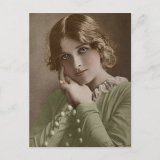 エドワビクトリアンーディアンセピア手彩色葉書6 ポストカード