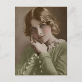 エドワビクトリアンーディアンセピア手彩色葉書6 ポストカード (正面)