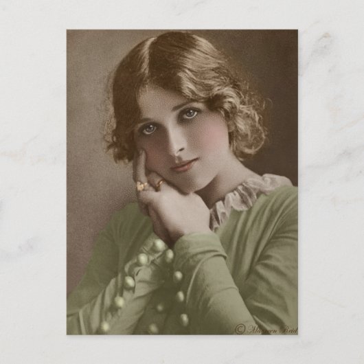 エドワビクトリアンーディアンセピア手彩色葉書6 ポストカード (正面)