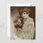 エドワビクトリアンーディアンセピア手彩色葉書8 ポストカード (正面/裏面)