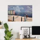 エドワルドビーチシーン ポスター (ホームオフィス)