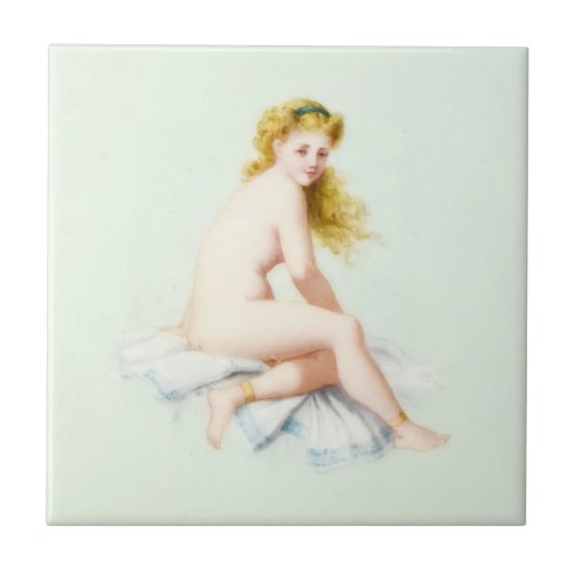 エドワルド時代ブロンド人形 タイル (正面)