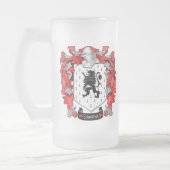 エドワーズ家紋 – ウェールズ – カナダ フロストグラスビールジョッキ (左)