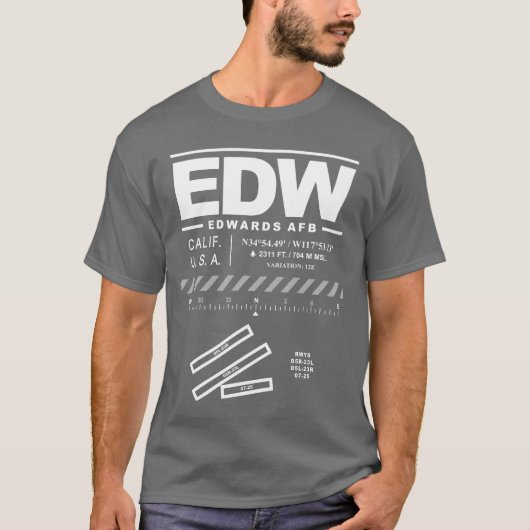 エドワーズ空軍基台EDW Tシャツ (正面)