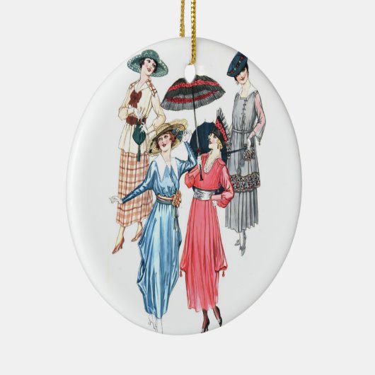 エドワーディアンウィメンズファッションオーナメントfor春夏 セラミックオーナメント (右)